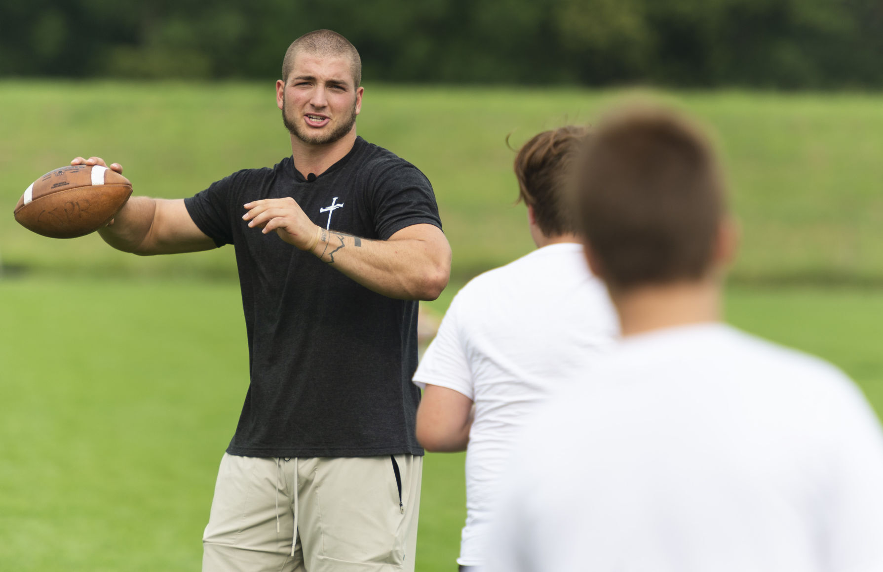Stille and Domann youth football camp, 7.17